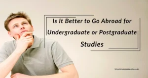 Cover image comparing undergraduate vs postgraduate study abroad options, helping international students choose the right path