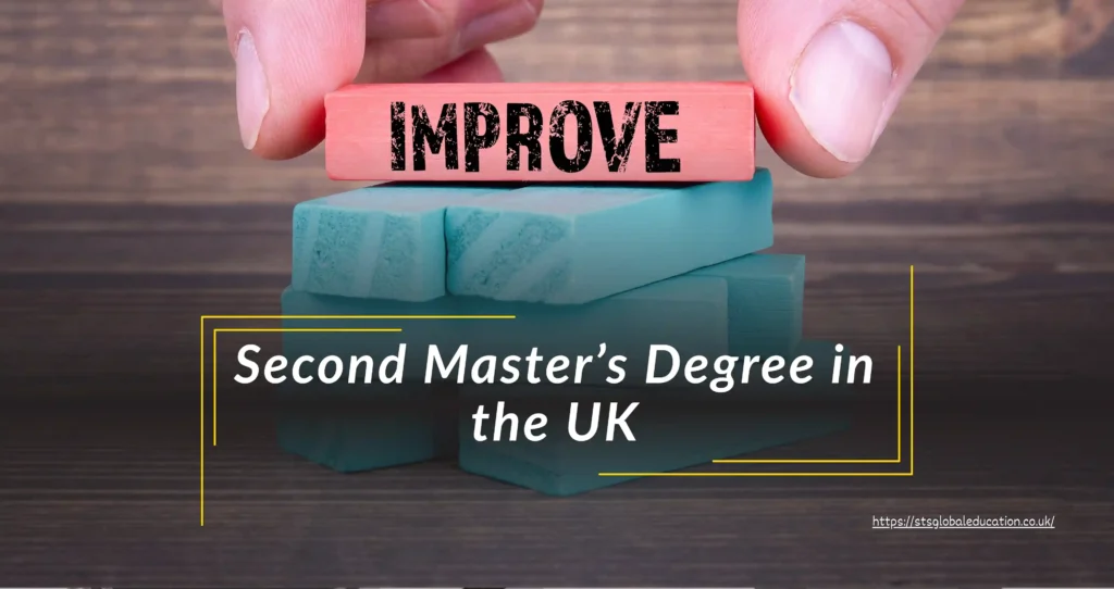 Image showing the word ‘Improve’ on wooden blocks, symbolizing how a second master’s degree in the UK can boost career and life opportunities