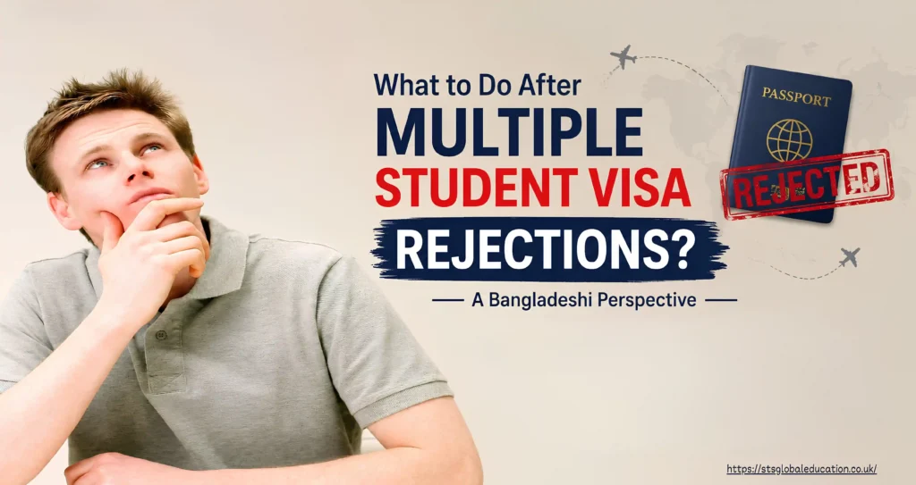 Facing Multiple Student Visa Rejections? Learn why Bangladeshi students are refused, how to fix common issues, and when to reapply.
